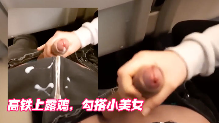 高铁上露鸡勾搭小美女.