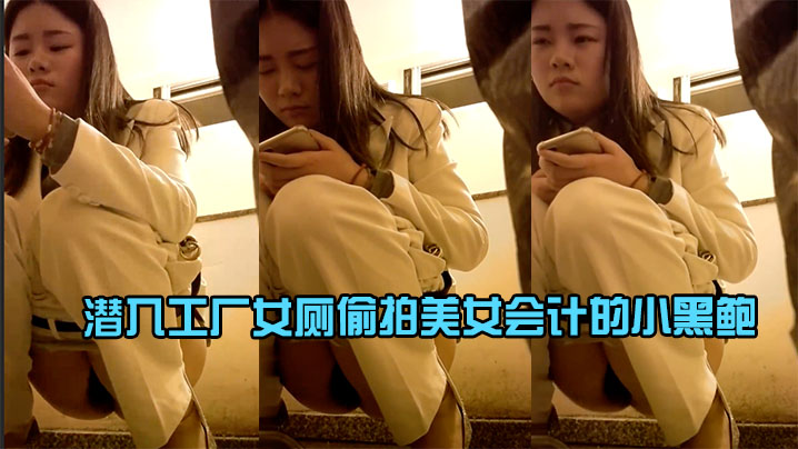 潜入工厂女厕偷拍美女会计的小黑鲍.