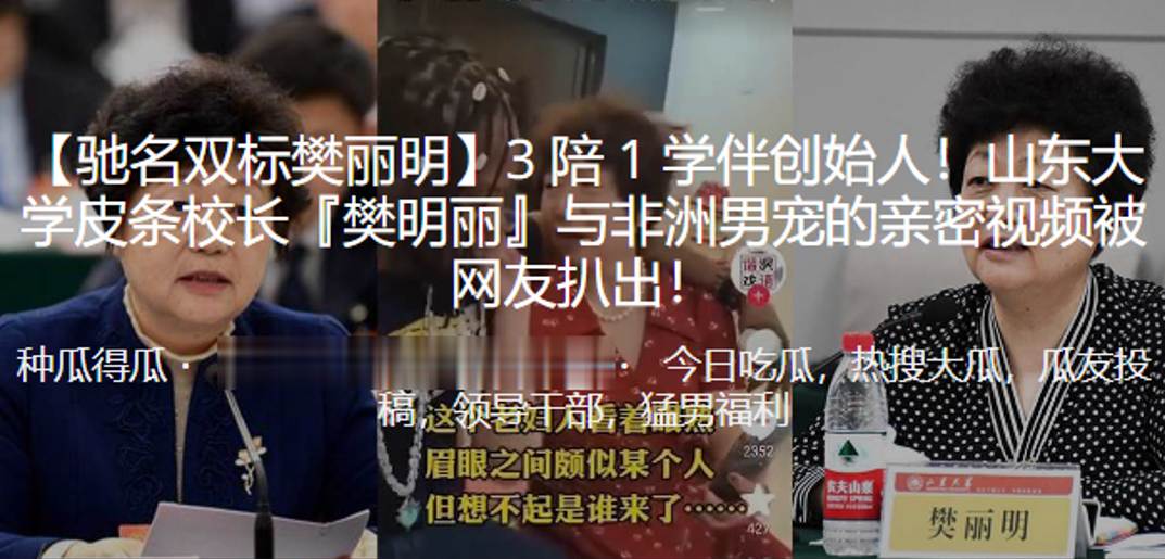 山东.大学皮.条校长樊明.丽与非洲.男宠的.亲密.视频被.曝光